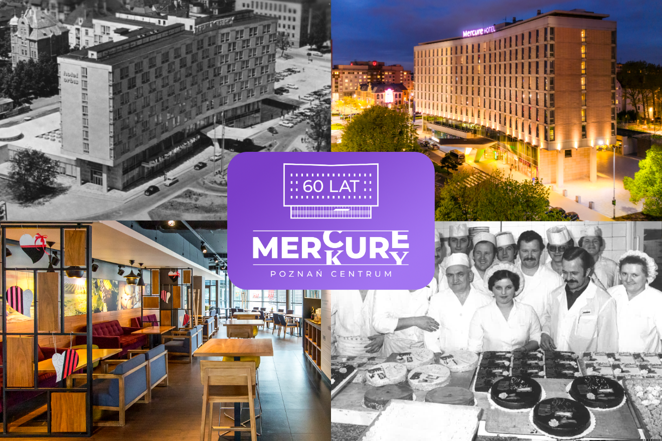 Grafika przedstawiająca zdjęcia Hotelu Mercure Poznań Centrum